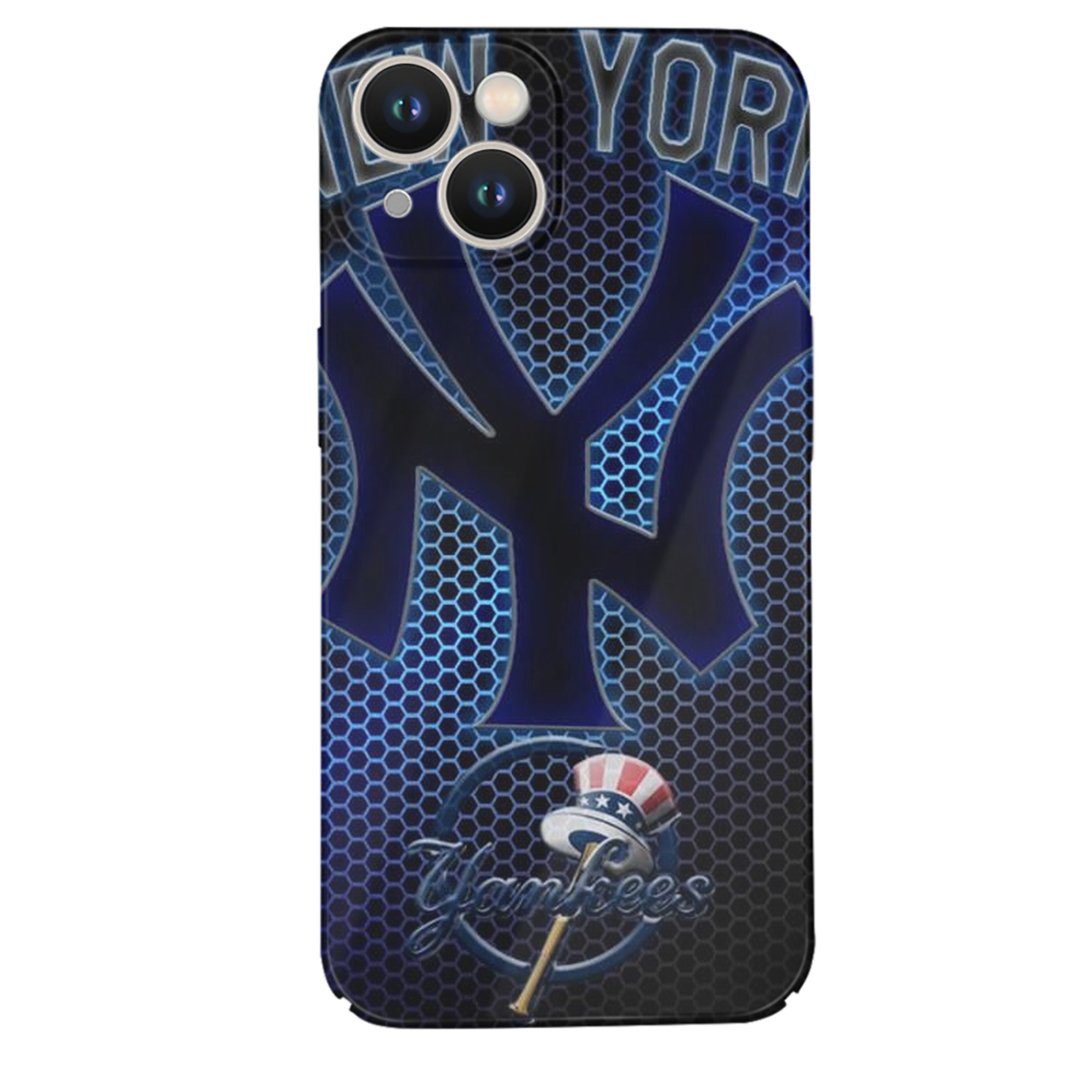 New York Yankees 334 IPhone 14 Series Full-Cover Hard Case – Shockproof With Raised Camera Protection – Precise Cutouts, Wireless Charging Compatible – Durable, Anti-Yellowing, Easy To Clean